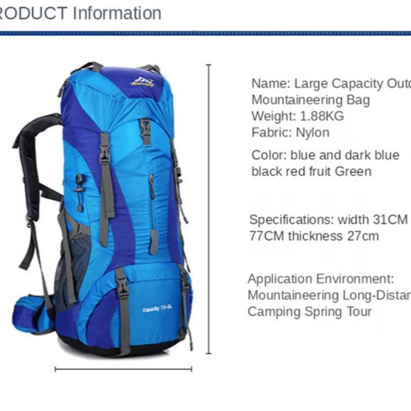 Backpack Men Waterproof Outdoor